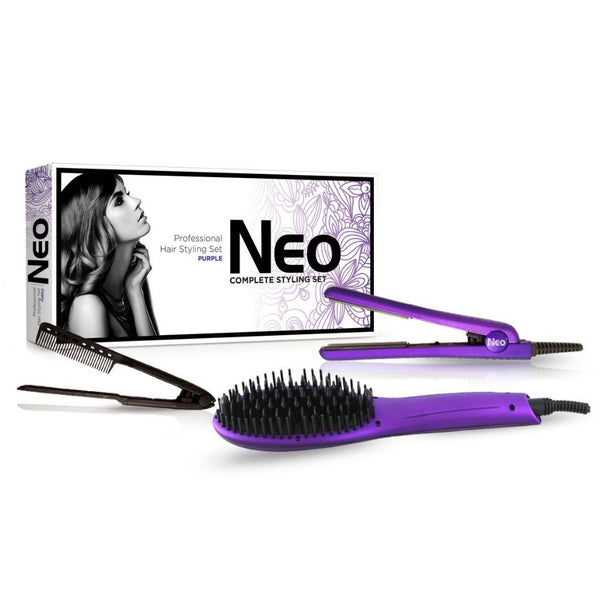 Metallic Purple Heated Brush Set