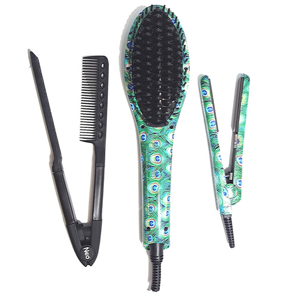 Peacock Heated Brush Set