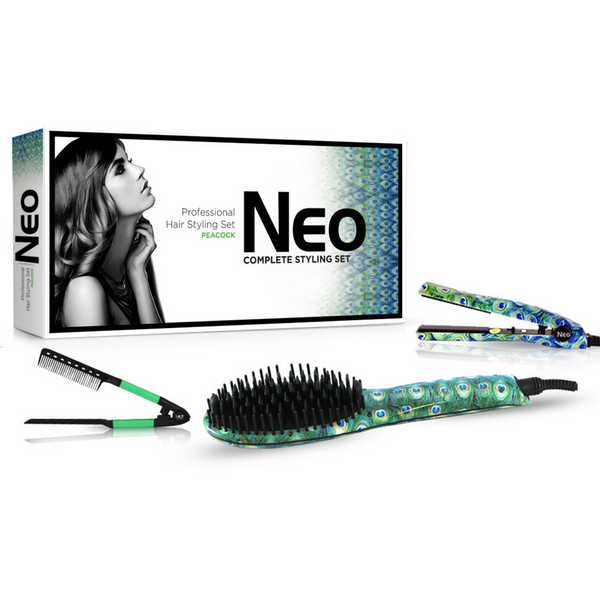 Peacock Heated Brush Set