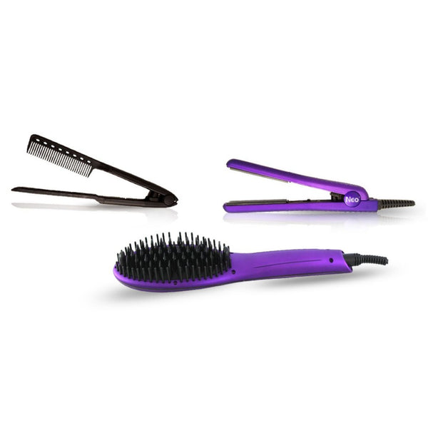 Metallic Purple Heated Brush Set | Set